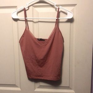 Zara Dusty Rose Crop Top